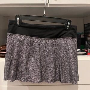 Lululemon Black and Gray multi Women's tennis  Skirt